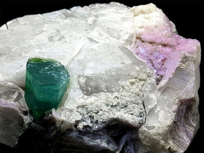 Natural Paraiba Like Color Tourmaline with Pink Apatite, Quartz and Mica, Tourmaline Crystal, Tourmaline Specimen from Afghanistan, 3895 g