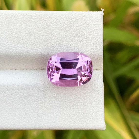 Lilac Kunzite Loose Gemstone For Anniversary Ring, Faceted Kunzite Gemstone For Ring Making, Natural Pink Kunzite Flawless Gemstone, 7 CT