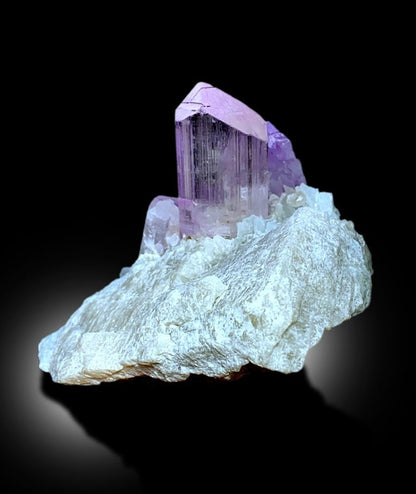 Pink Kunzite Specimen, Pink Kunzite crystals on matrix, Natural Kunzite, Terminated Kunzite crystals, Raw Kunzite, Chakra stone, 335 g