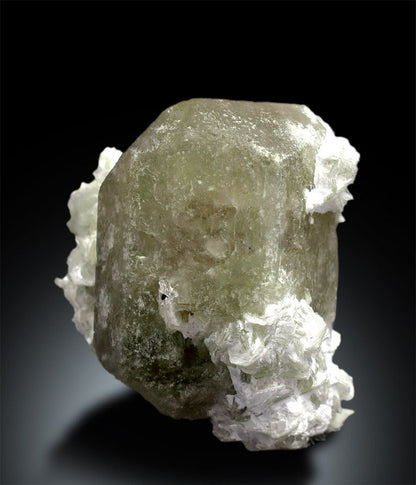 Green Herderite | Herderite Crystal | Herderite Specimen | Herderite with Mica | Rare Herderite | Rare Mineral | Rare Stone | 97 g