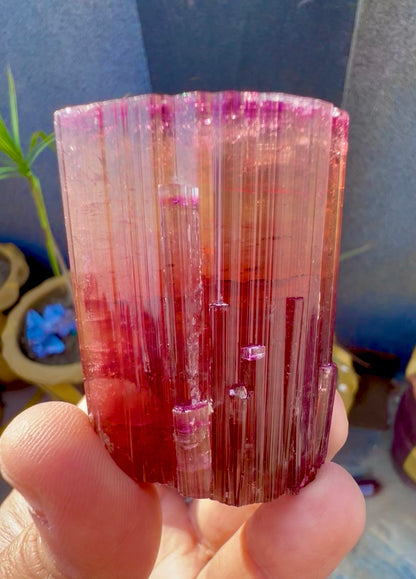 Red Tourmaline crystal from Afghanistan, 128 gram