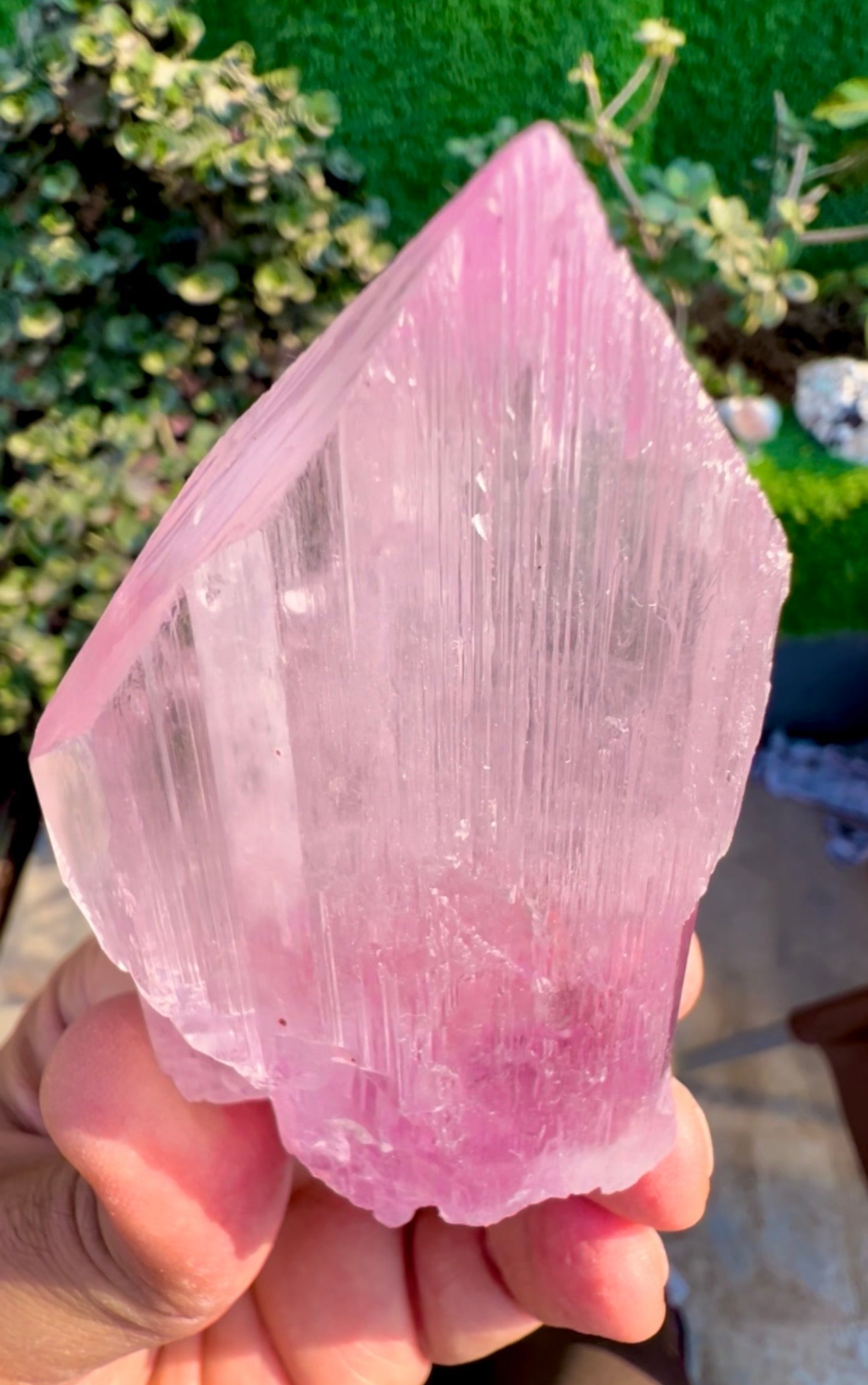 Pink Kunzite Crystal from Afghanistan, 160 gram