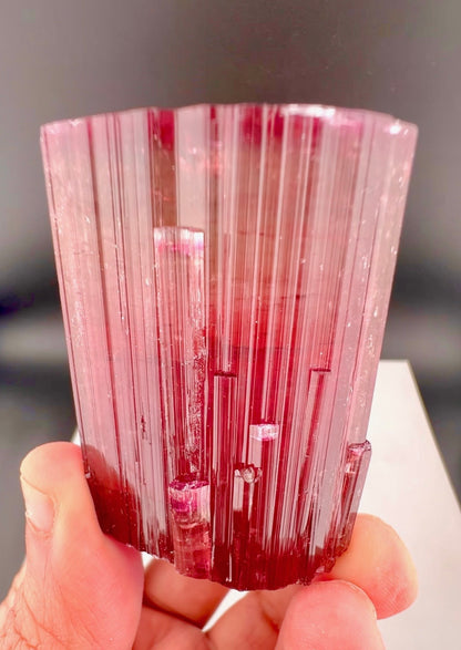 Red Tourmaline crystal from Afghanistan, 128 gram