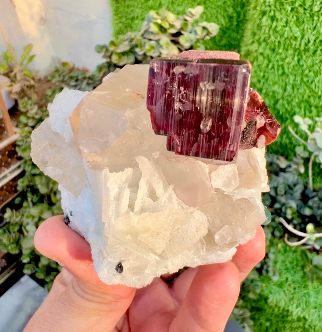 Tantalite, Indicolite Tourmaline, Morganite, Quartz and albite from Afghanistan, 244 gram