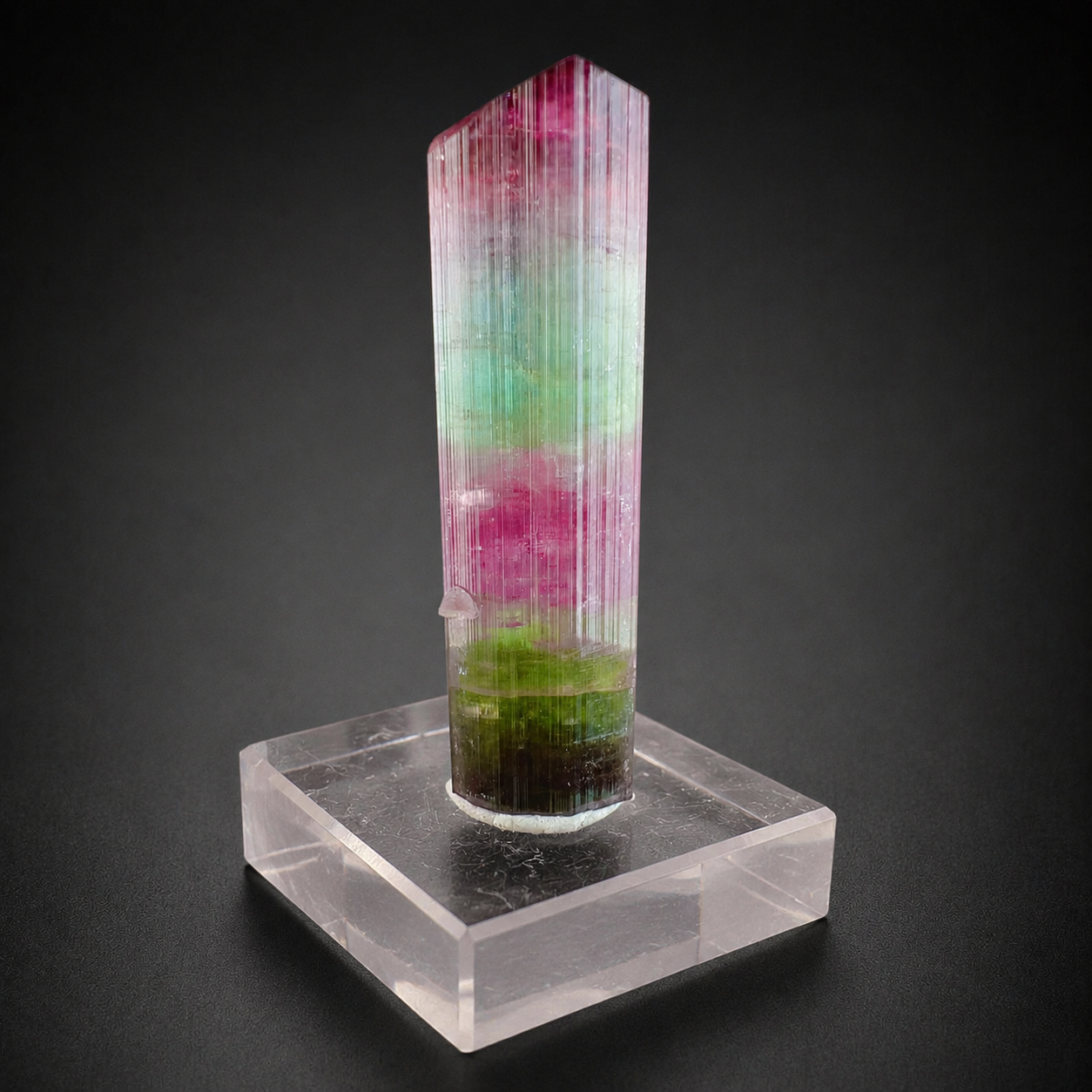 Multicolor Tourmaline Crystal from Paprok Afghanistan, 54 gram