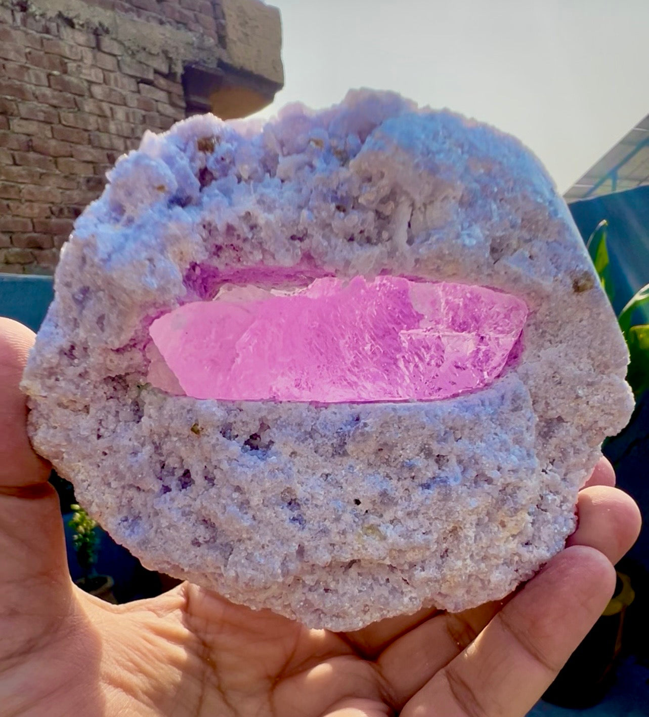 Pink Kunzite with Green Tourmalines on Lepidolite from Afghanistan, 749 gram