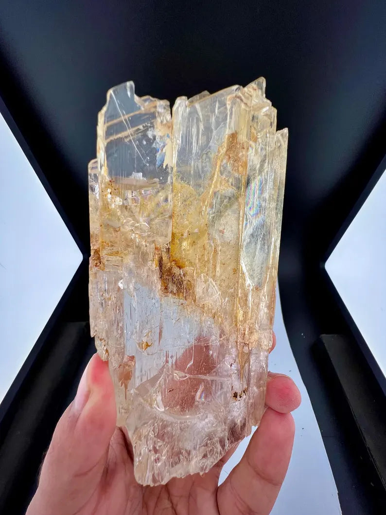 Yellow Triphane Kunzite Crystal from Afghanistan - 550 Grams