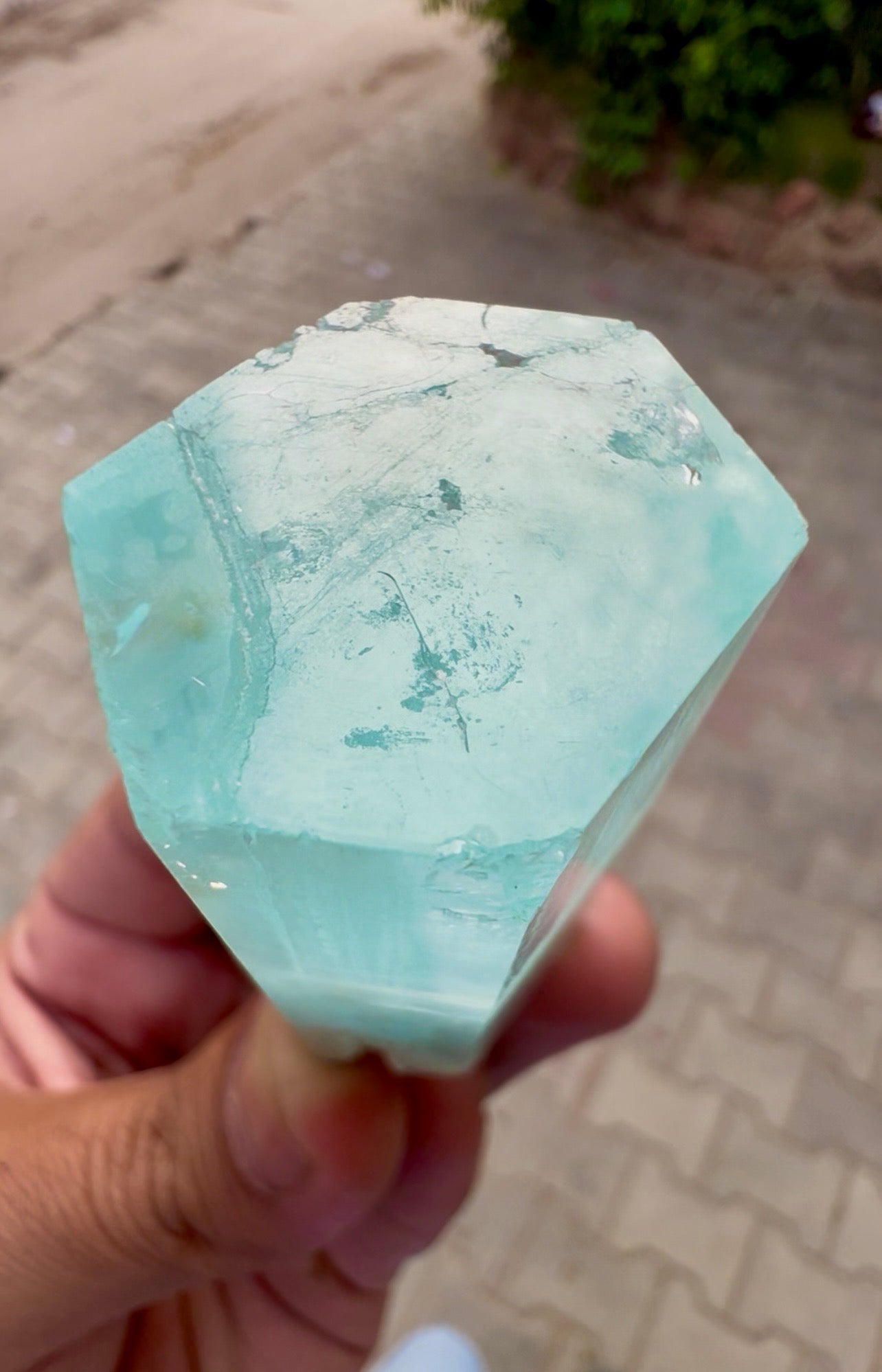 Aquamarine Crystal, Aquamarine Specimen from Pakistan, 68 gram