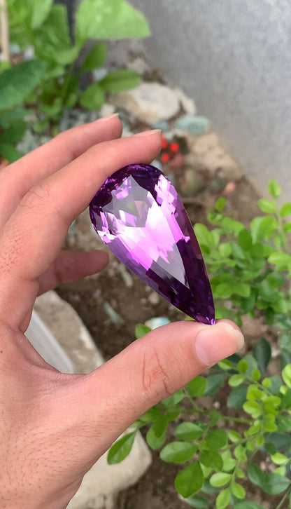 Natural Deep Pink Kunzite Gemstone – 300 Ct Afghan Pear Cut Kunzite – Massive Collector Gem , Museum Size Stone