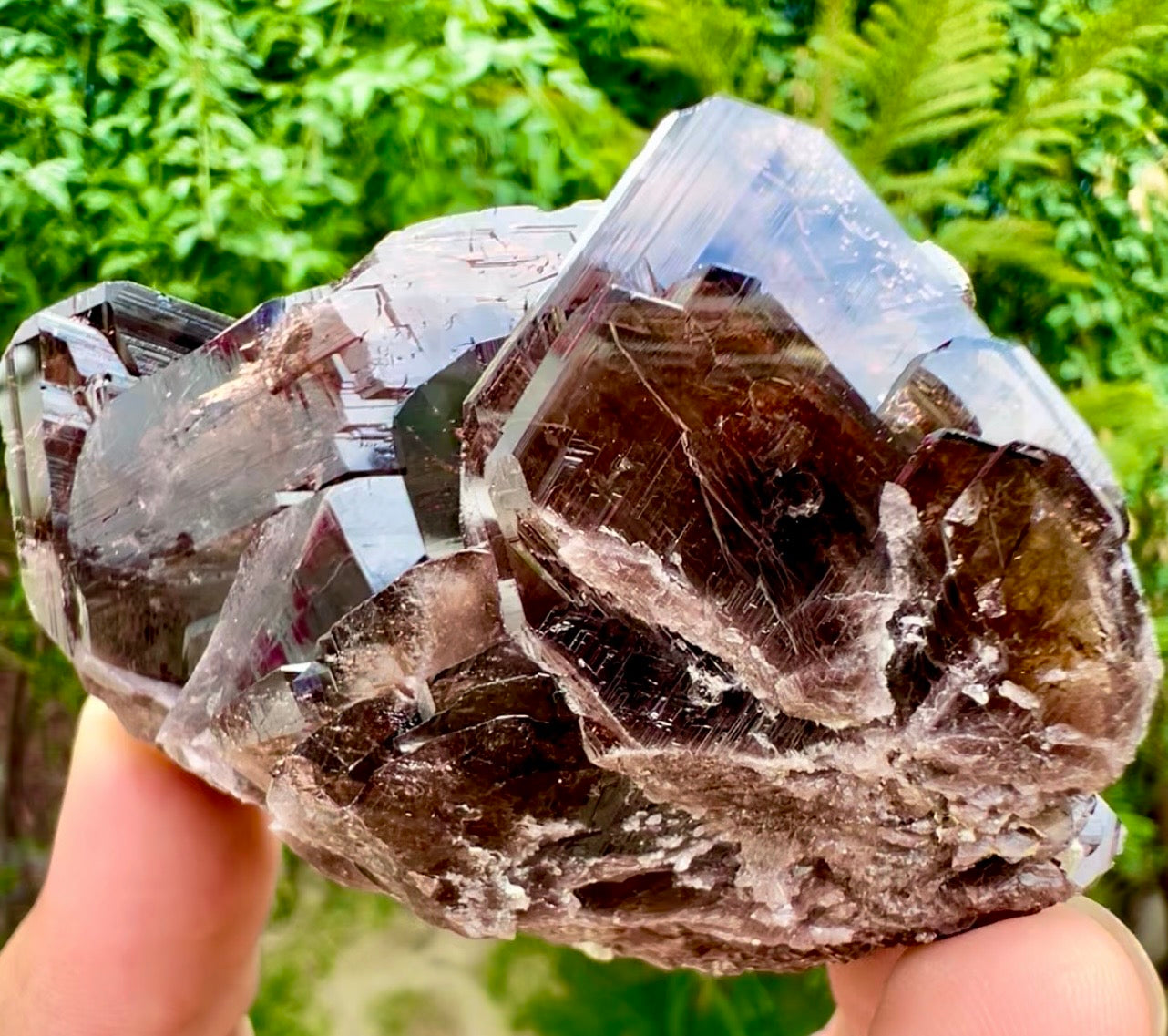 Axinite Crystals Specimen from Pakistan , 139 gram