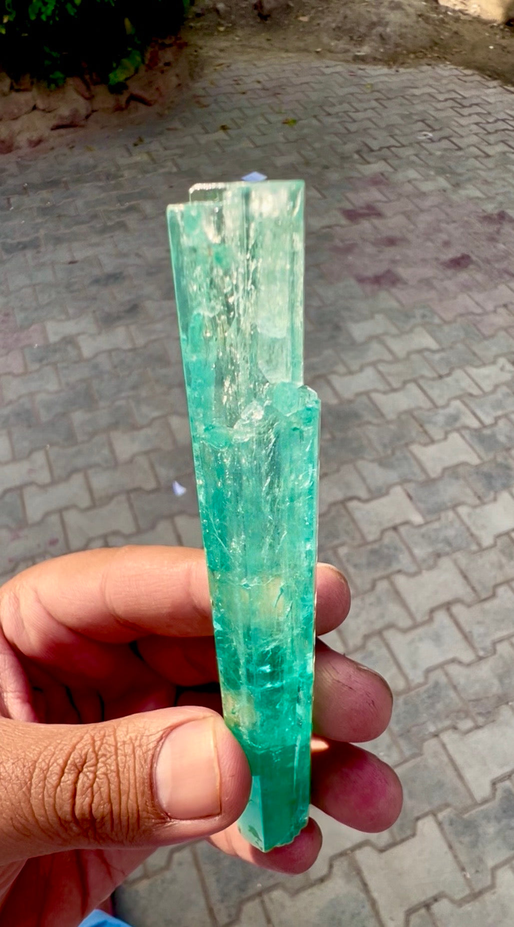 Vanadium Beryl , Nigerian Emerald, 58 gram