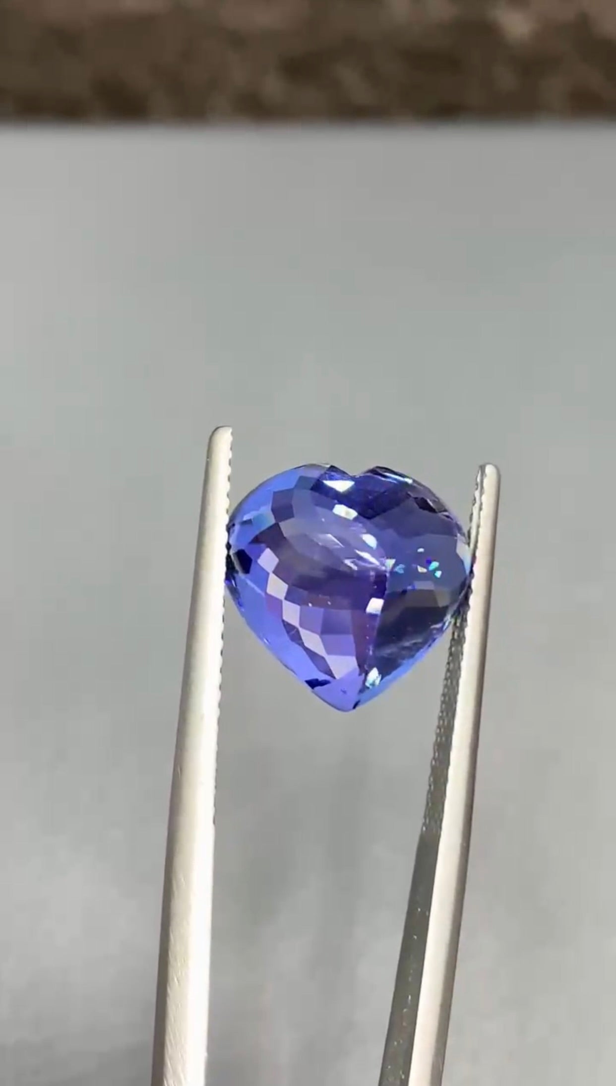 Tanzanite Gemstone, Flawless Loupe Clean, Tanzanite Loose Stone, Tanzanite Jewelry, Perfect Heart Shape Tanzanite Stone, 11.88 cts