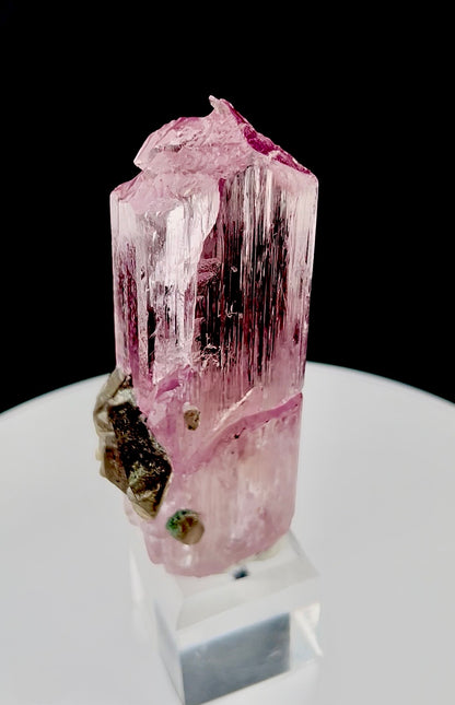 Pink Kunzite with Smoky Quartz from Afghanistan, 88 gram