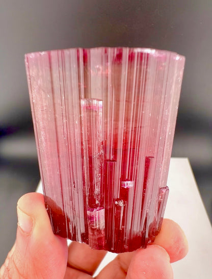 Red Tourmaline crystal from Afghanistan, 128 gram