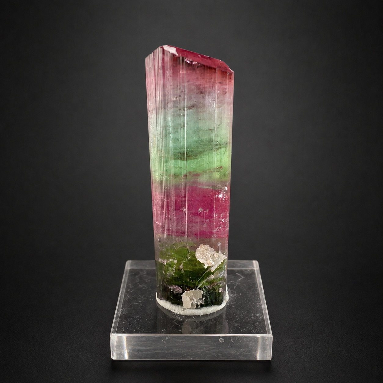 Multicolor Tourmaline Crystal from Paprok Afghanistan, 54 gram