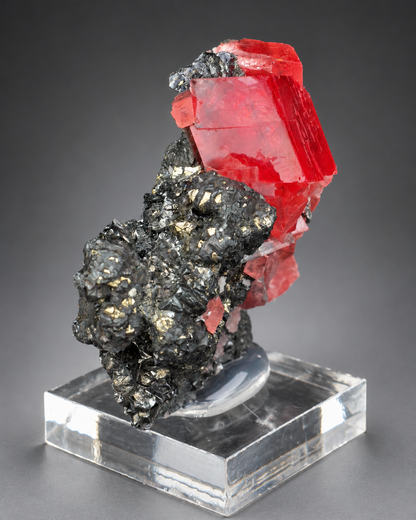 Rhodochrosite with Tetrahedrite – Sweet Home Mine, Colorado, USA – Raspberry Pocket