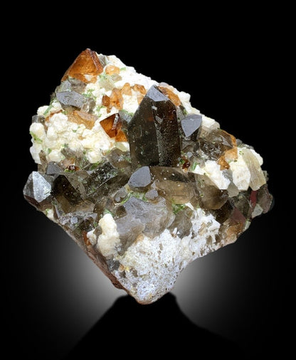 Topaz Crystals with Tourmalines, Herderite Crystals, Smoky Quartz and Feldspar Specimen, Topaz Specimen, Tourmaline Cluster, 4.9 kg