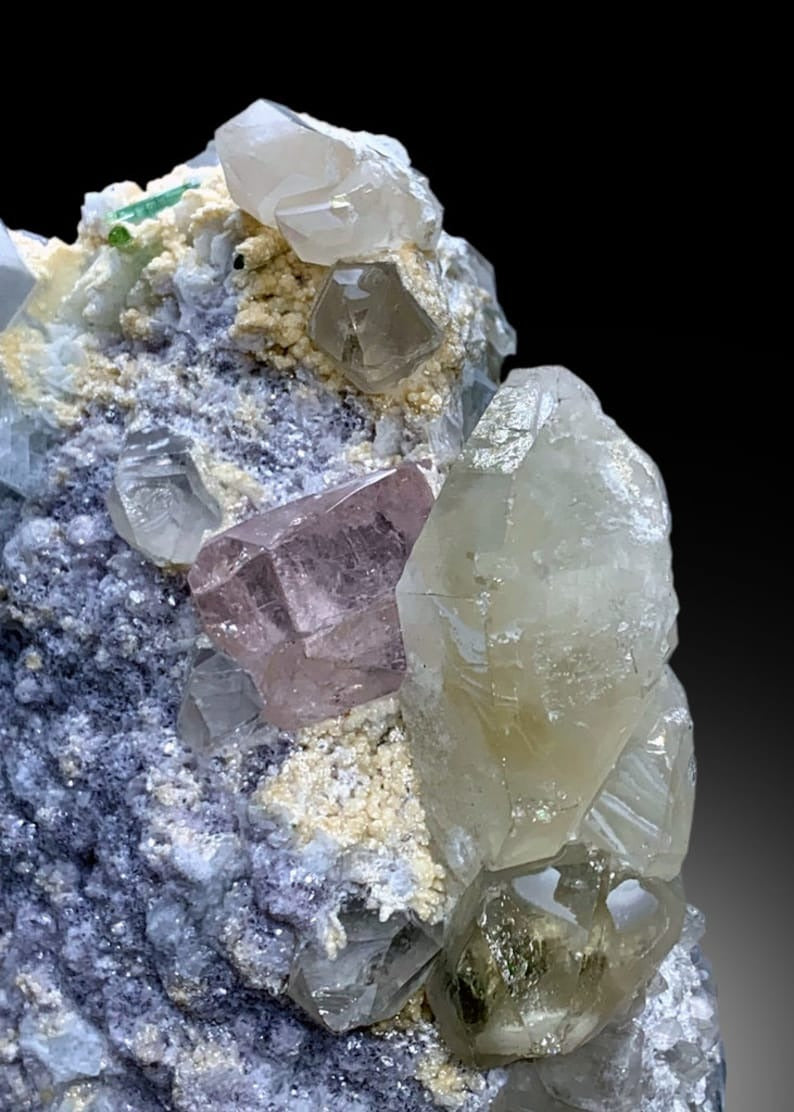 Pink Morganite With Tourmalines Quartz Lepidolite and Cleavelandite Albite Specimen From Afghanistan - 1715 gram