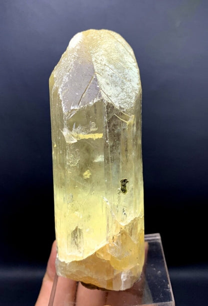 Natural Yellow Kunzite Crystal, Triphane Crystal, Kunzite Specimen, Spodumene Kunzite, Mineral Specimen, Crystal Specimen, 372g