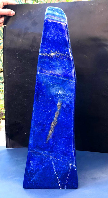 Lapis Lazuli Tumble , Huge Lapis Lazuli Free form tumble Made in Afghanistan, Real Blue Ultramarine, Handmade NO dye Lapis Tumble Home Decor