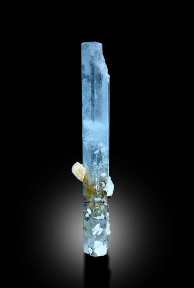 Aquamarine DT Crystal With Apatite and Hematite From Shigar Valley Skardu Pakistan - 64 gram