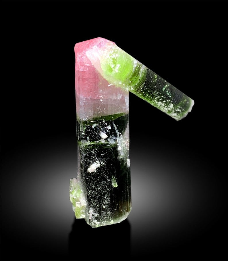 Bicolor Tourmaline Crystal, Tourmaline Specimen, Watermelon Tourmaline, Tourmaline Gemstone, Tourmaline stone, tourmaline for sale, 27 g