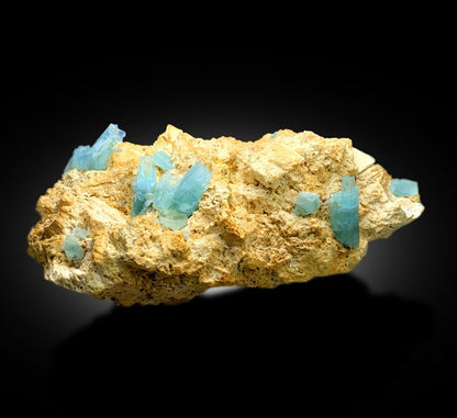 Natural Blue Aquamarine Crystals on Matrix, Mineral Specimen, Aquamarine Cluster, Aquamarine from Shigar valley Skardu Pakistan - 6.2 Kg