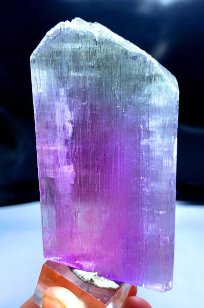 Natural Bicolor Kunzite Crystal, Kunzite Stone, Kunzite Specimen, Raw Mineral, Kunzite Crystal from Afghanistan - 291 gram