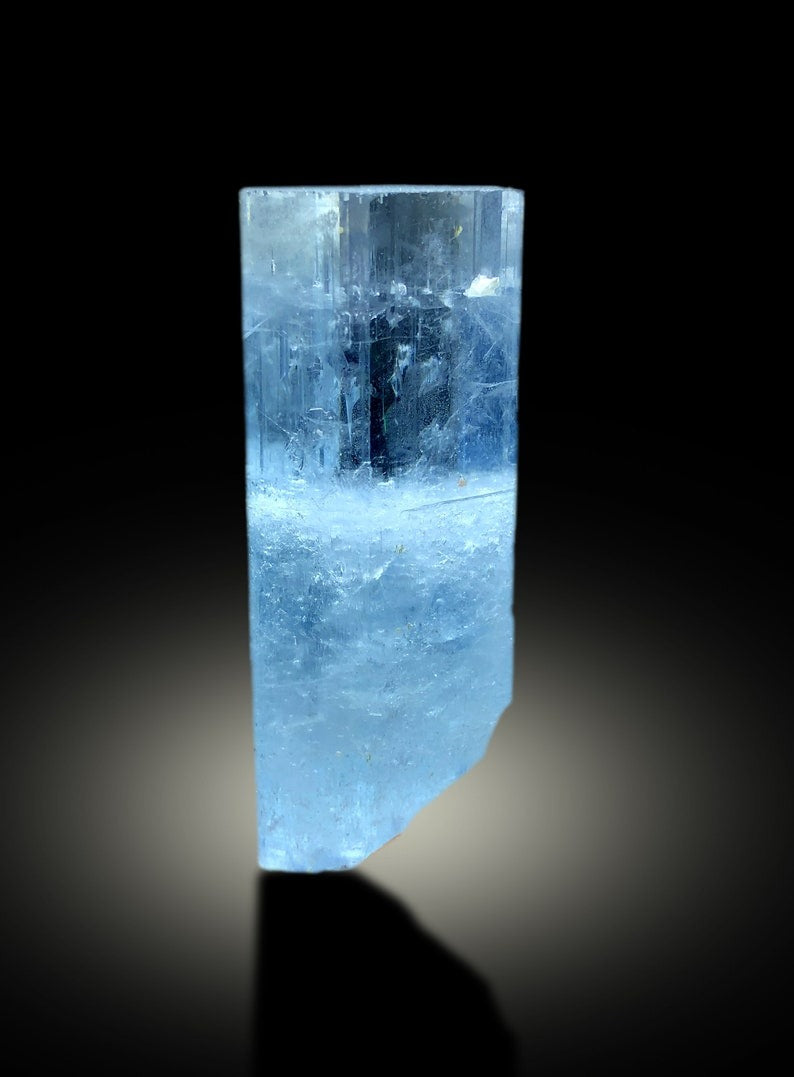 Aesthetic Gem Grade Sky Blue Color Aquamarine Crystal, Raw Mineral, Aquamarine from Shigar valley Skardu Pakistan - 63 gram