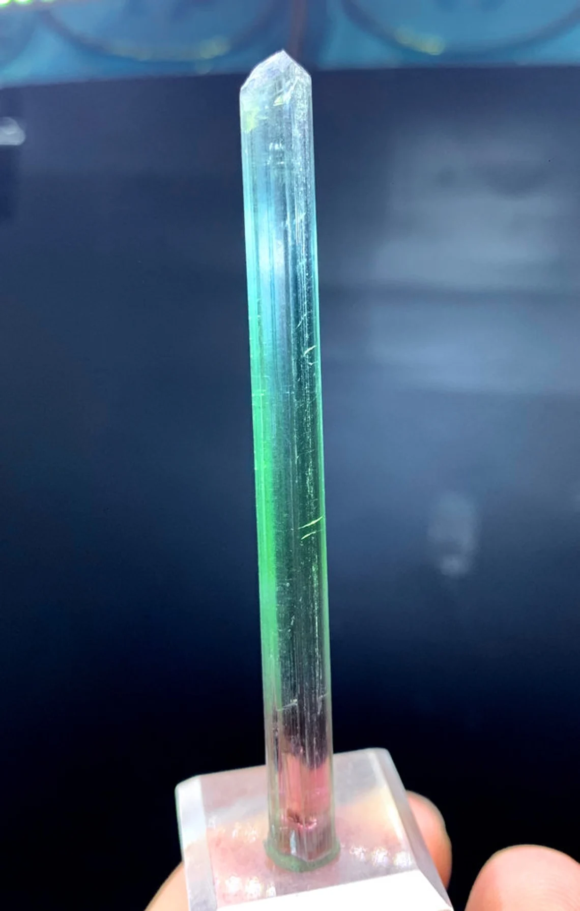 Natural Terminated Tricolor Tourmaline Crystal From Paproke Afghanistan - 33.05 cts