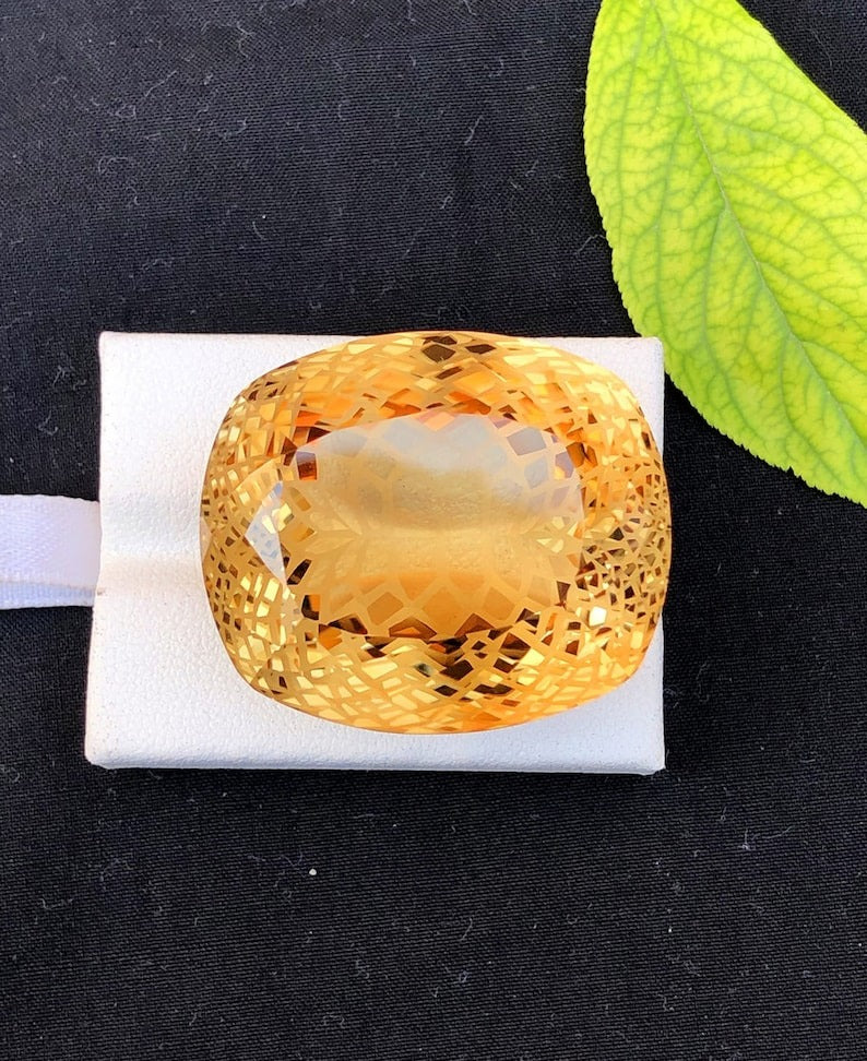 Fancy Custom Cut Champagne Topaz Gemstone, Loose Gemstone, Topaz Faceted Stone, Handmade Jewellry, Topaz Jewellry - 184 CT