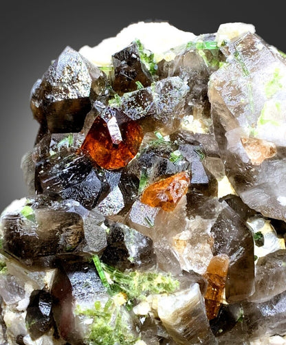 Topaz Crystals with Tourmalines, Herderite Crystals, Smoky Quartz Crystals, Crystal Cluster, Topaz Specimen, Tourmaline Cluster, 4377 g