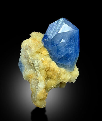 Celestine Crystals with Calcite Mineral Specimen from Afghanistan - 95 gram