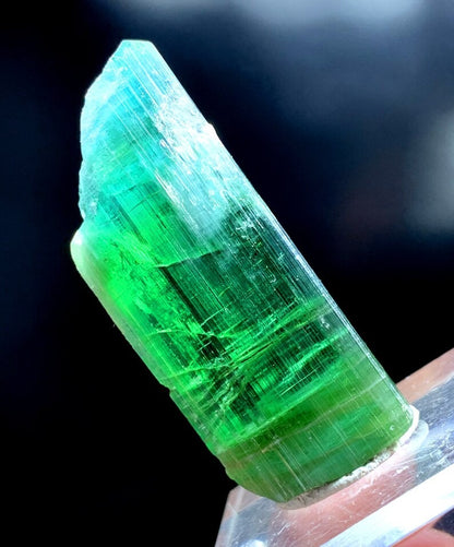 Blue Green Tourmaline Crystal, Natural Tourmaline, Tourmaline Specimen, Tourmaline Rough, Tourmaline Crystal From Afghanistan 140.60 cts