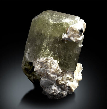 Green Herderite | Herderite Crystal | Herderite Specimen | Herderite with Mica | Rare Herderite | Rare Mineral | Rare Stone | 97 g