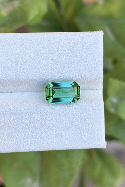 Bluish Green Tourmaline Gemstone Ring Making, Faceted Tourmaline Cut Stone, Loose Tourmaline Stone, Bluish Tourmaline var Elbaite, 2.25 CT