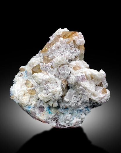 Rich Golden Color Topaz Cluster on Matrix, Topaz Specimen, Natural Topaz, Topaz Crystals, Topaz from Skardu Pakistan - 1408 gram