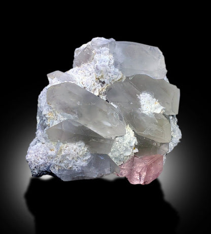 Natural Pink Morganite With Quartz and Cleavelandite Albite Mineral Specimen From Afghanistan - 1986 gram