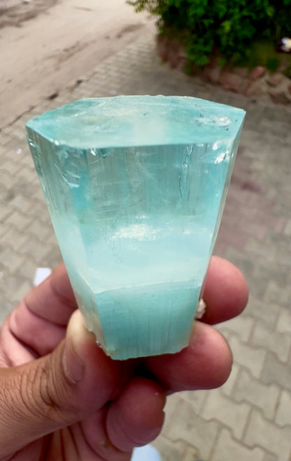Aquamarine Crystal, Aquamarine Specimen from Pakistan, 68 gram