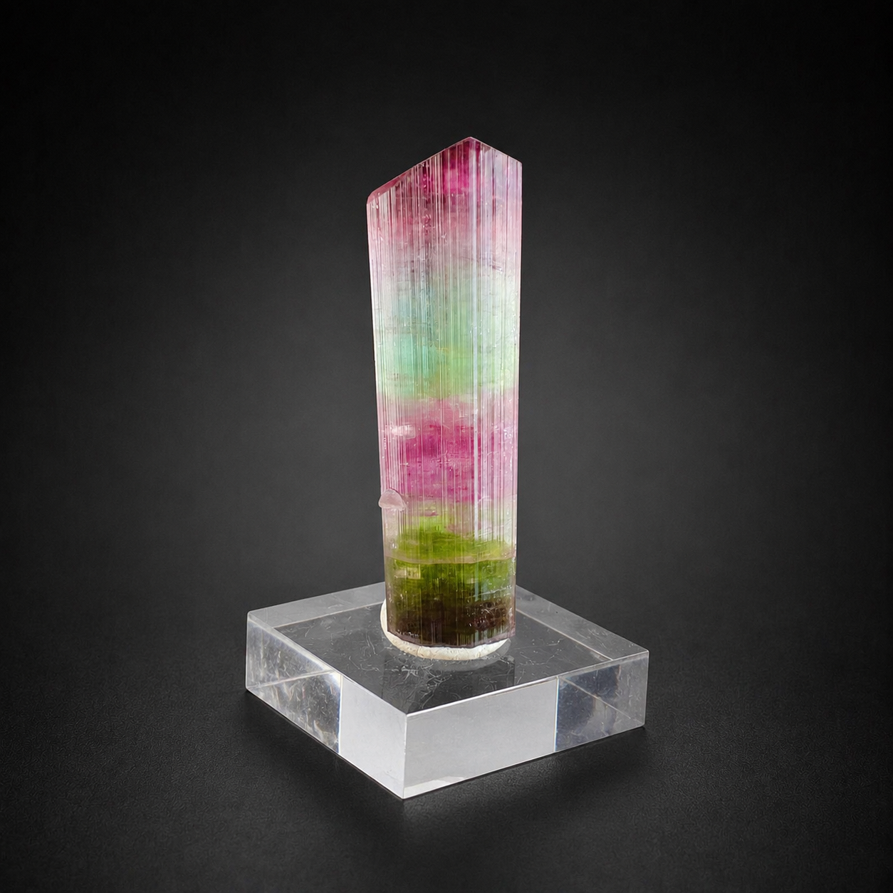 Multicolor Tourmaline Crystal from Paprok Afghanistan, 54 gram
