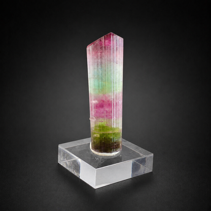 Multicolor Tourmaline Crystal from Paprok Afghanistan, 54 gram