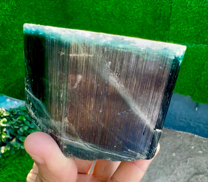 Blue Cap Tourmaline crystal from Afghanistan, 940 gram