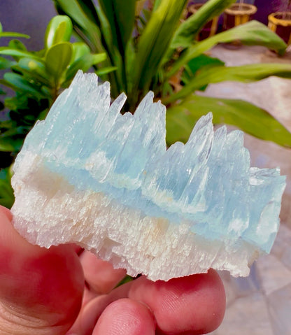 AquaMorganite etched Crystal from Pakistan, 58 gram