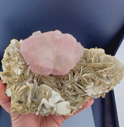 Pink Fluorite with Mica from Pakistan, 1619 gram