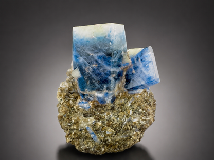 Sapphire Crystals on Matrix from Badakhshan Afghanistan – Fluorescent Collector Mineral Specimen , 210 gram
