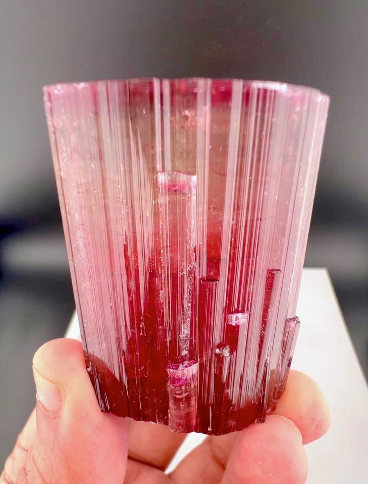 Red Tourmaline crystal from Afghanistan, 128 gram