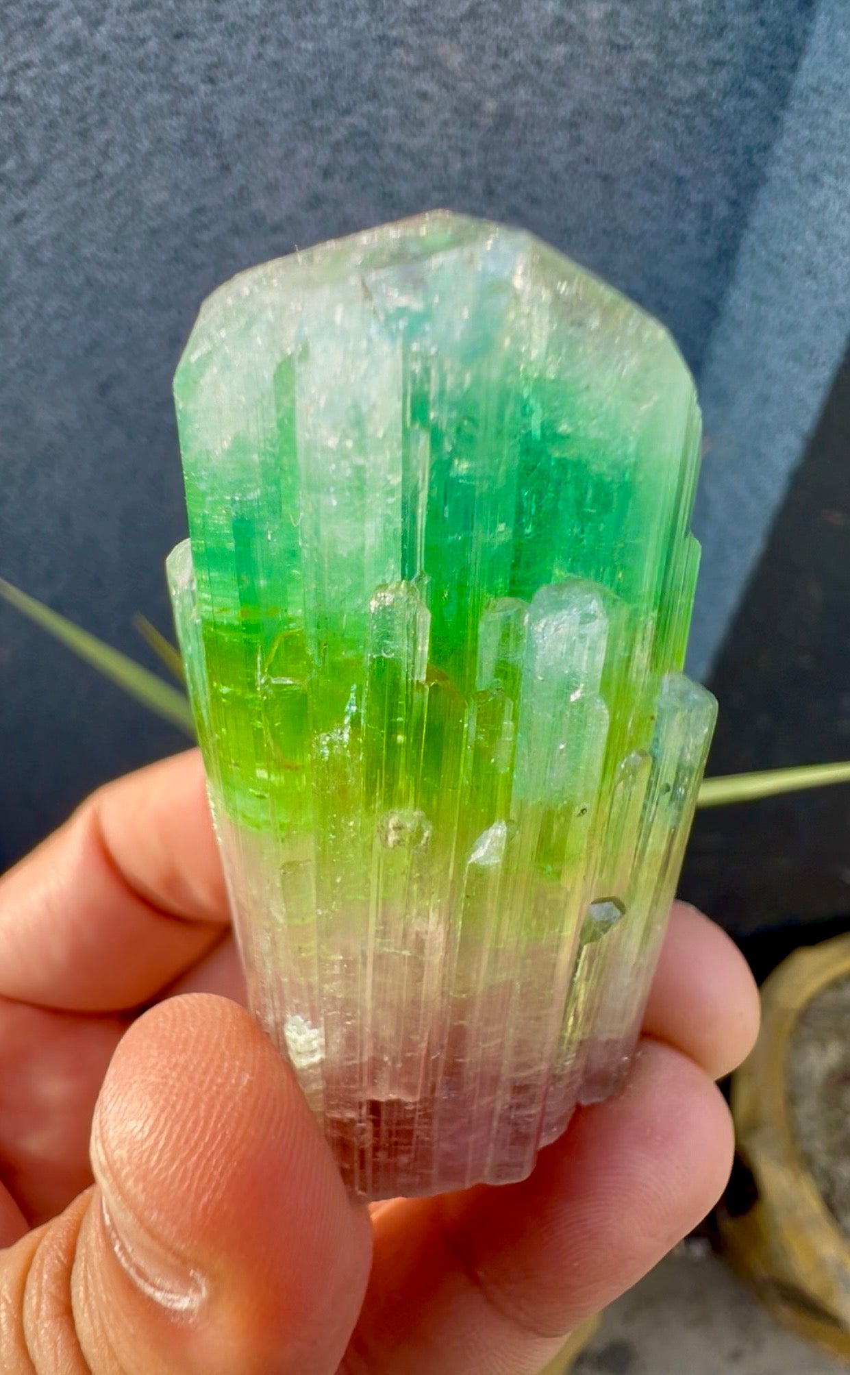 Multicolor Tourmaline Crystal from Paprok  - 76 gram