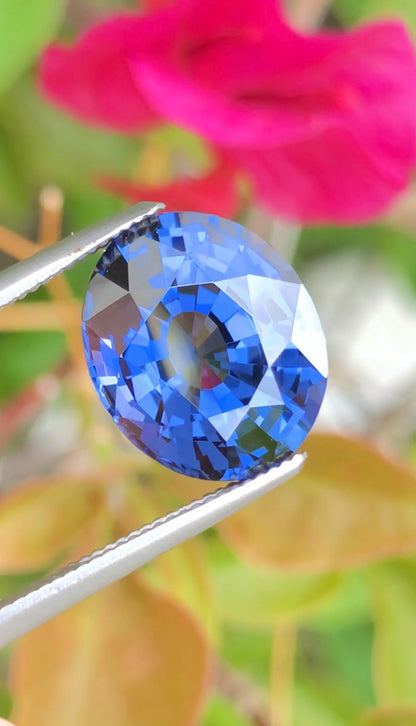 Certified Cobalt Spinel Gemstone 6.16 Carats