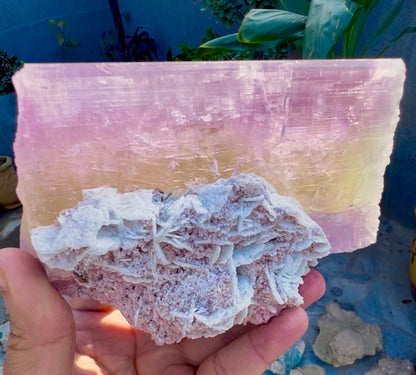 Spodumene var Kunzite with Cleavlandite Albite from Afghanistan, 1231 gram