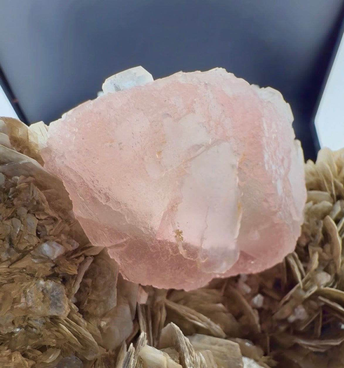 Pink Fluorite with Mica from Pakistan, 1619 gram